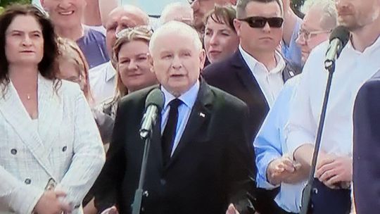 Kaczyński przyjechał na granice polsko-niemiecką. Zarzucono mu kłamstwo