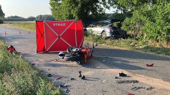 Motocyklista zginął na miejscu. Tragiczna informacja z ostatniej doby