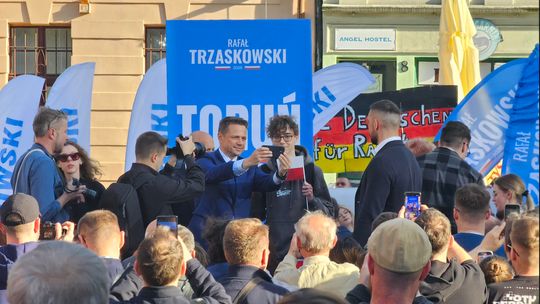 Trzaskowski walczy o głosy w grodzie Kopernika