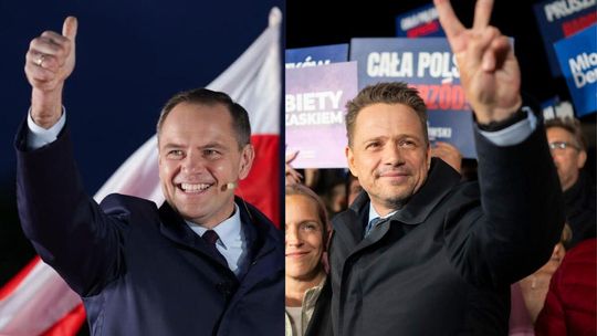 Wyniki prezydenckie 2025. W pierwszej turze Trzaskowski wygrywa bardzo małą różnicą głosów