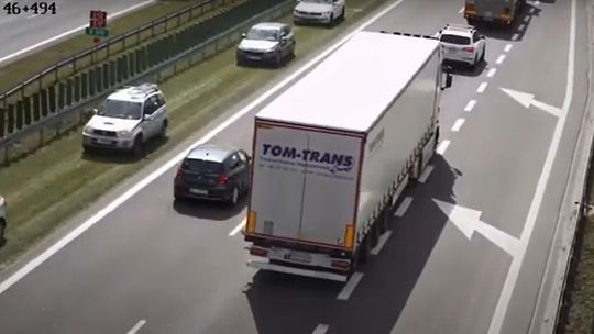 Tak wykorzystywali czwarty pas na ekspresówce. Poszukuje ich policja [WIDEO]