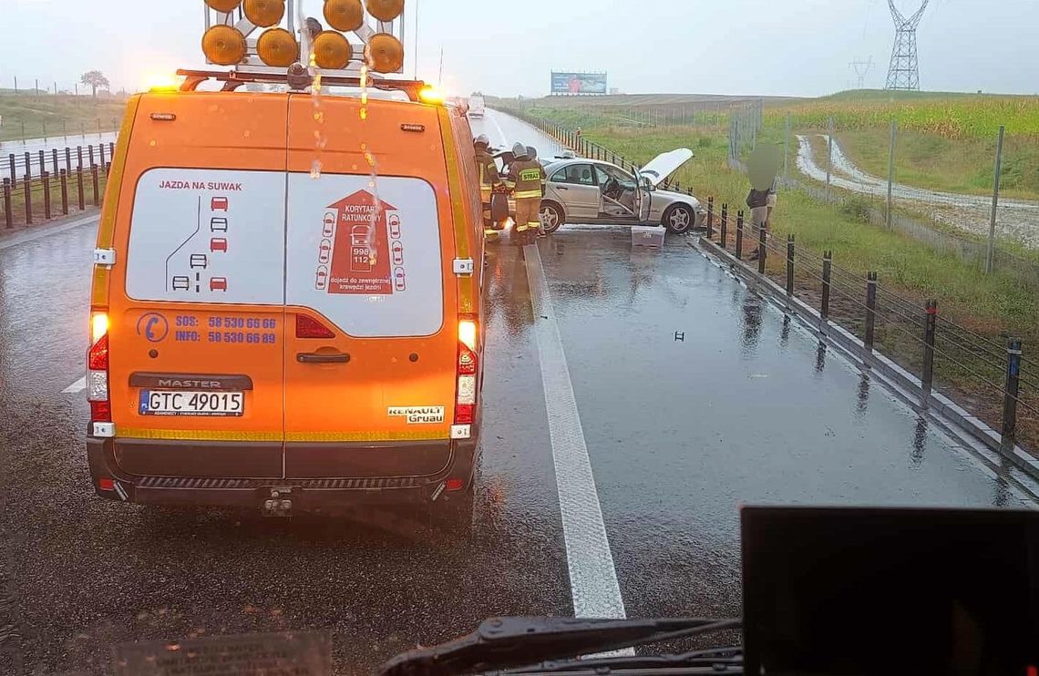 Gdy pada deszcz, to nawet dobra jezdnia nie pomoże Gdy pada deszcz, to nawet dobra jezdnia nie pomoże