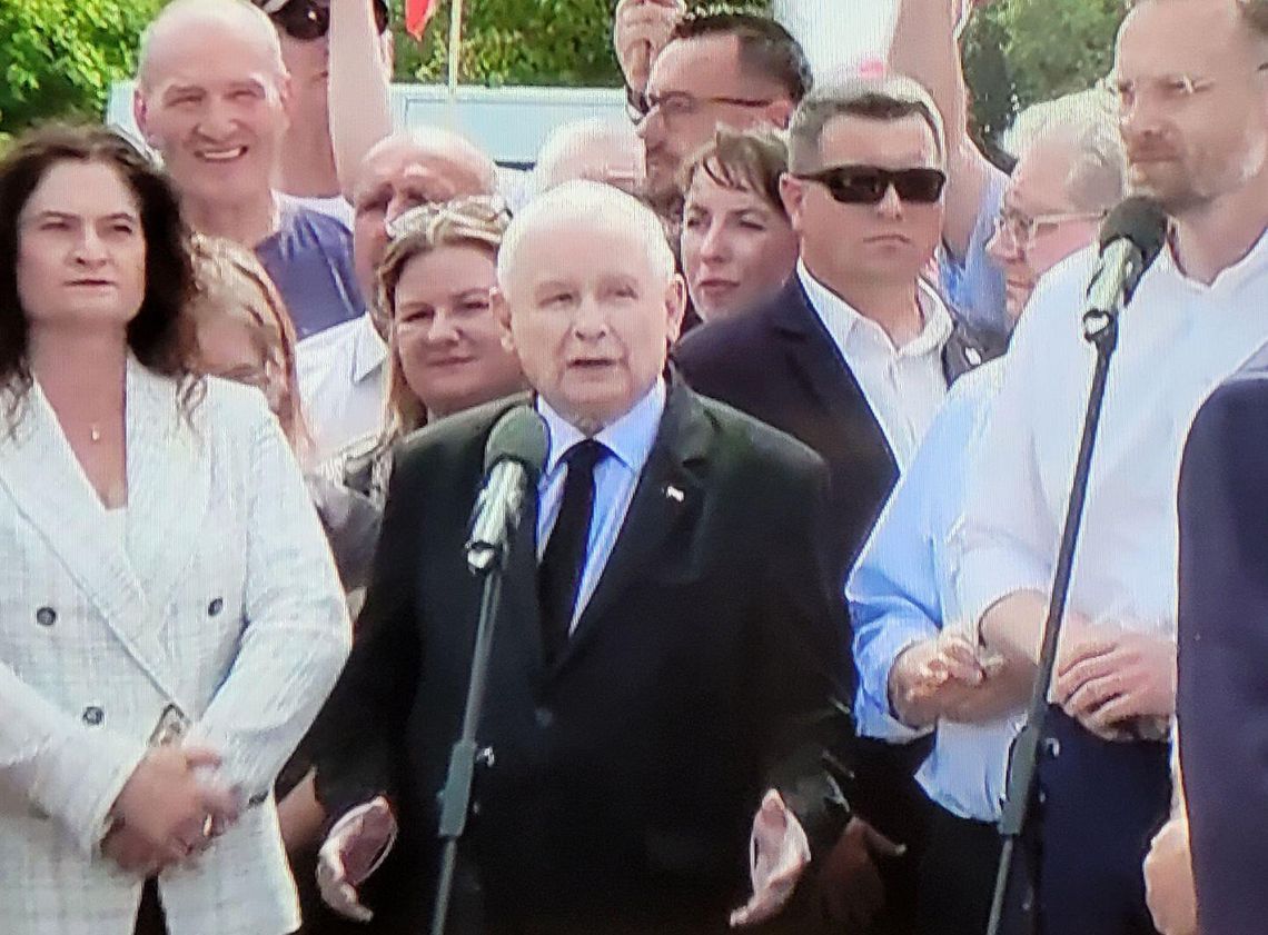 Kaczyński przyjechał na granice polsko-niemiecką. Zarzucono mu kłamstwo
