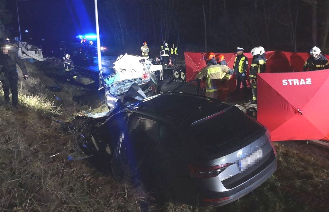 Łódź na drodze uderzyła w auto powodując śmierć 2 osób. Troje rannych w szpitalu