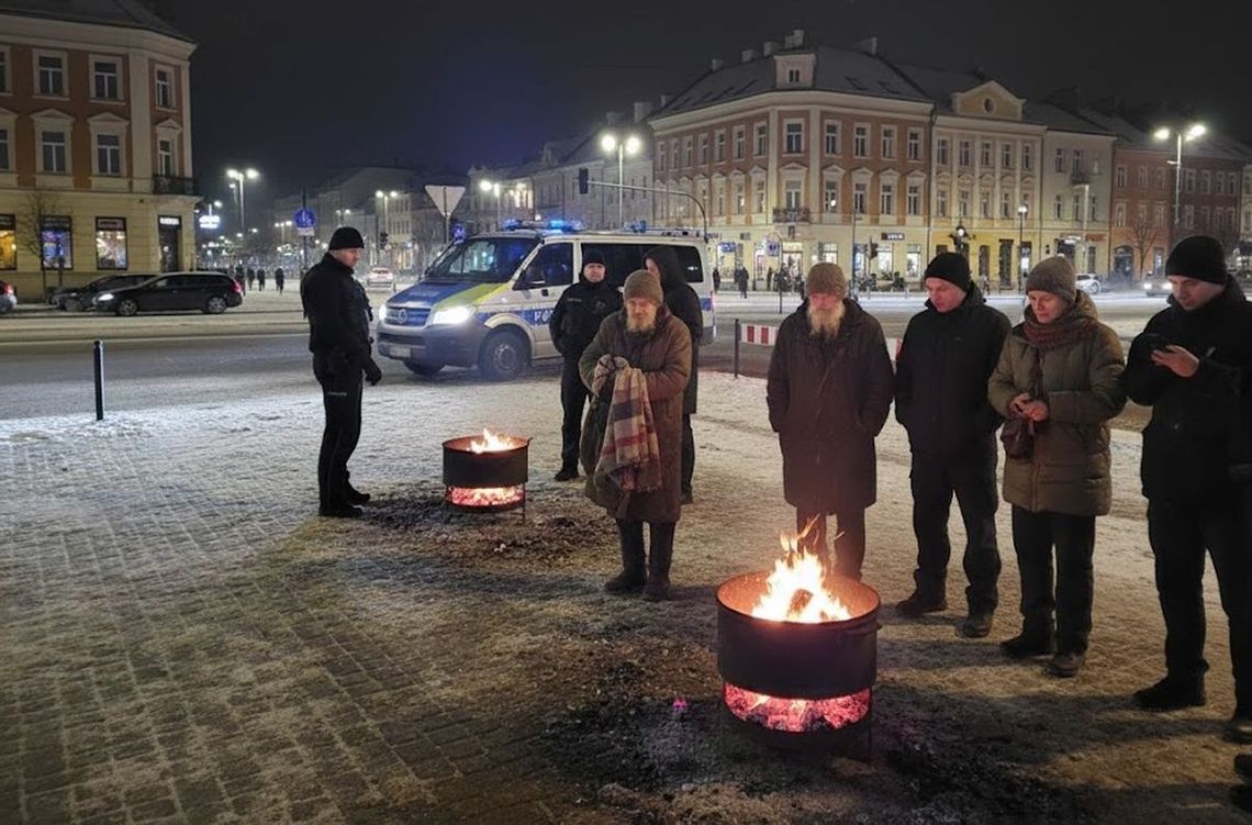 Toruń walczy z siarczystym mrozem. Na ulice wracają koksowniki, służby apelują o czujność