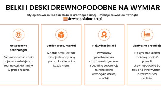 Drewnopodobna imitacja belki - drewnopodobne.net.pl